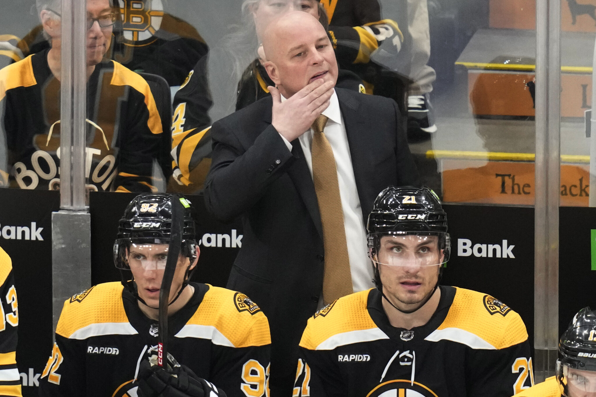 Just In: Intense heat in Bruins dressing room, Head coach not an exception.