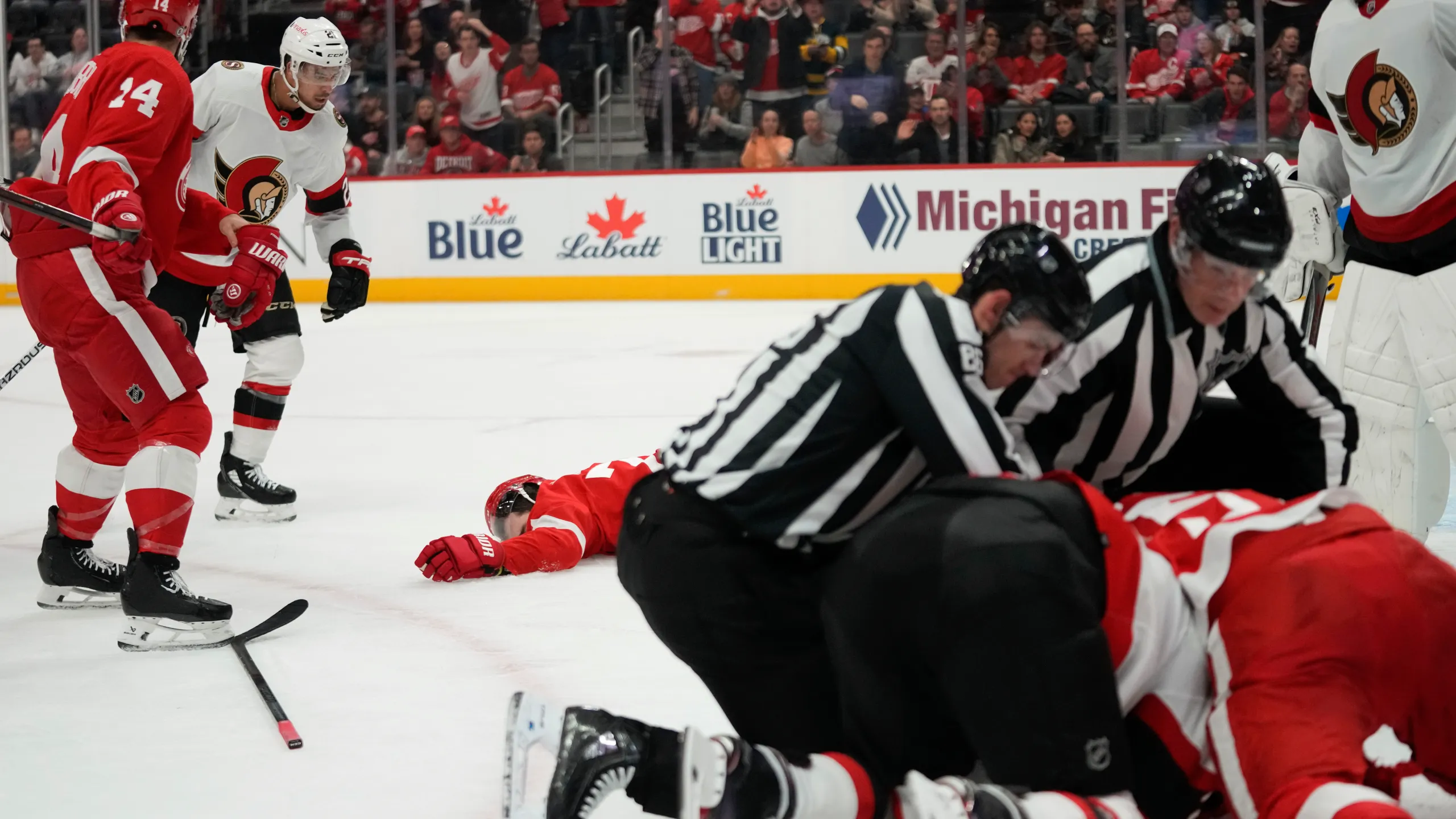 SHOCKING: Red Wings Star suffers career ending injury.