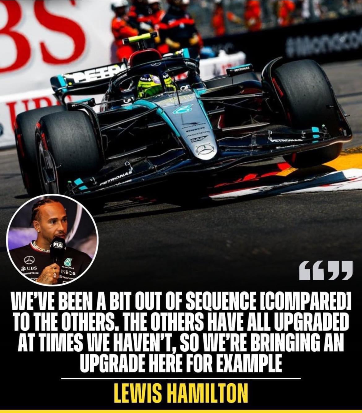 Lewis Hamilton talks about the upgrades that have been brought to the car…