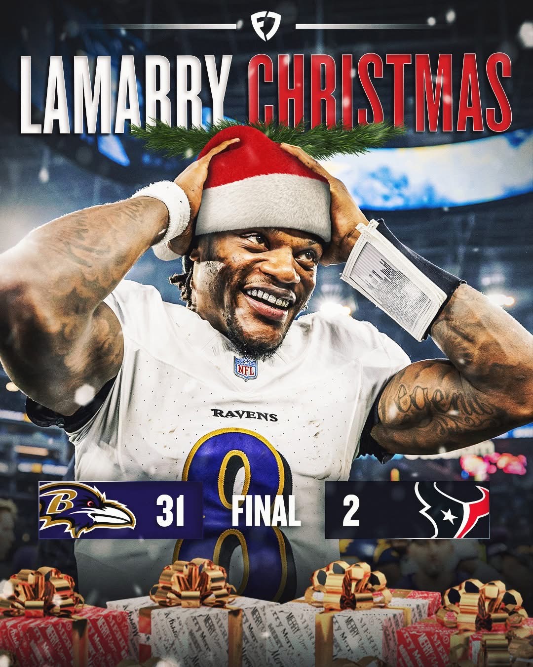 LAMARRY CHRISTMAS: Lamar Jackson & the Ravens DESTROY the Texans to move to 11-5…Read More