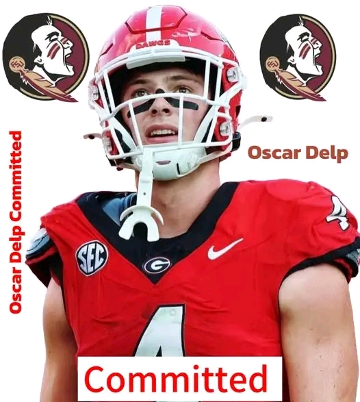 GREAT NEWS ::In a surprising turn of events, tight end Oscar Delp has announced his commitment to the Florida State Seminoles, marking a significant shift in college football dynamics…..